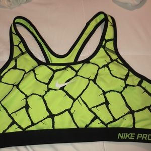 Neon Nike Pro Sports Bra